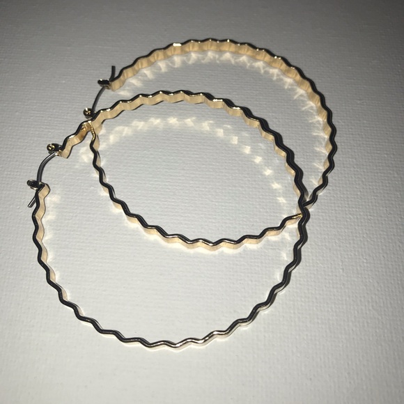 Gold Hoop Earrings - Picture 5 of 8